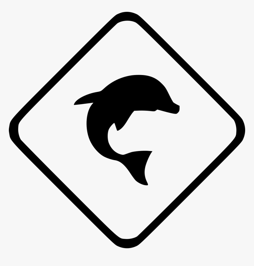 Dolphin Sea Ocean - Dolphin Sign, HD Png Download, Free Download