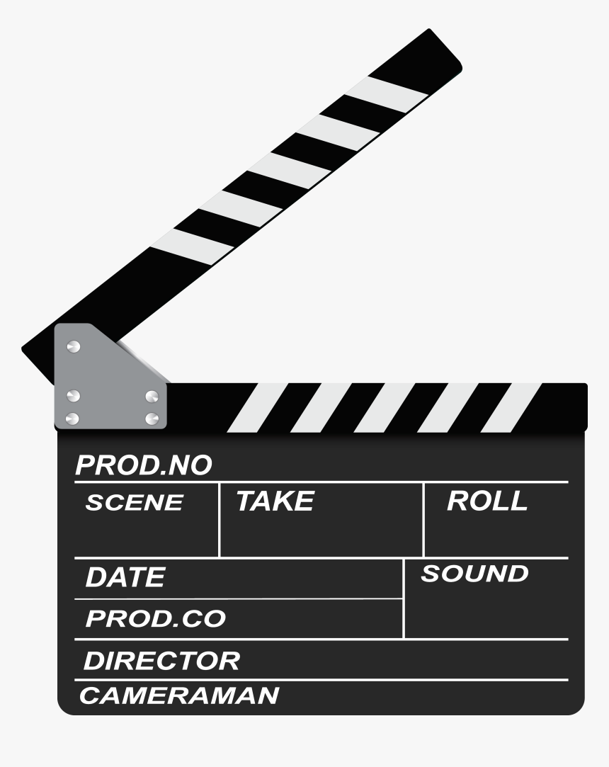 Movie Slate Png - Clapperboard Transparent Background, Png Download, Free Download