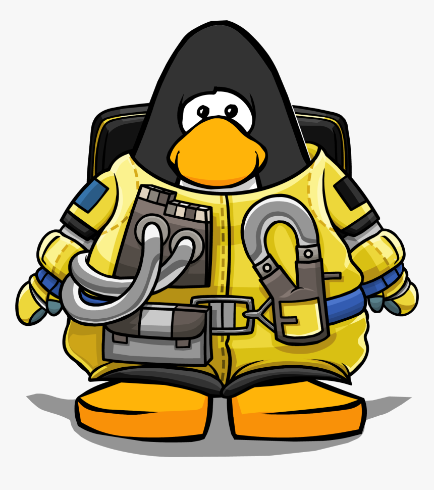 Spacesuit Clipart Astronaut Suit - Club Penguin With Headphones, HD Png Download, Free Download