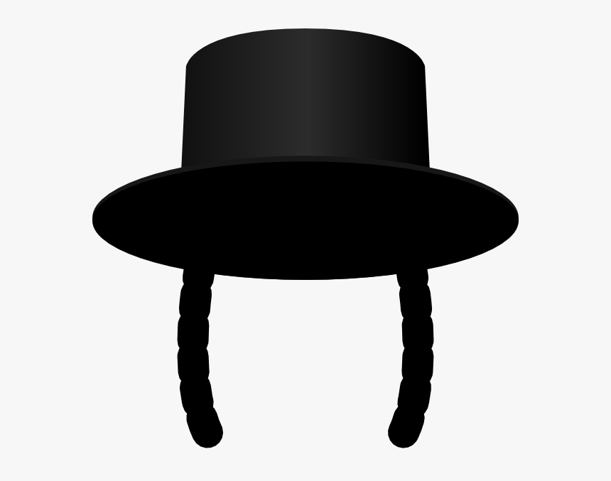 Hat Clip Art At - Jewish Hat And Curls Png, Transparent Png, Free Download