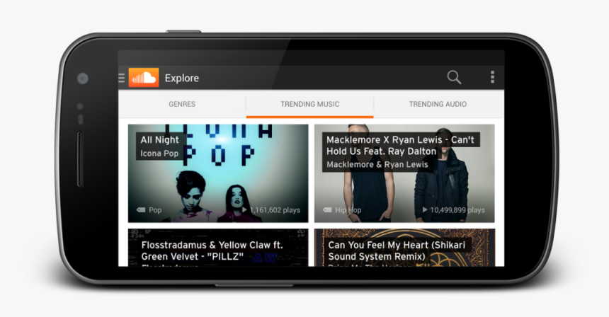 Soundcloud Explore Android, HD Png Download, Free Download