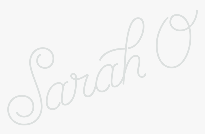 Sarah O - - Calligraphy, HD Png Download, Free Download