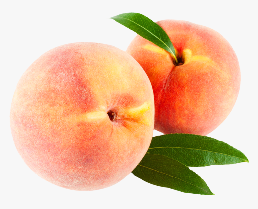 Peach With Leaves Png Image - Clipart Transparent Background Peaches, Png Download, Free Download