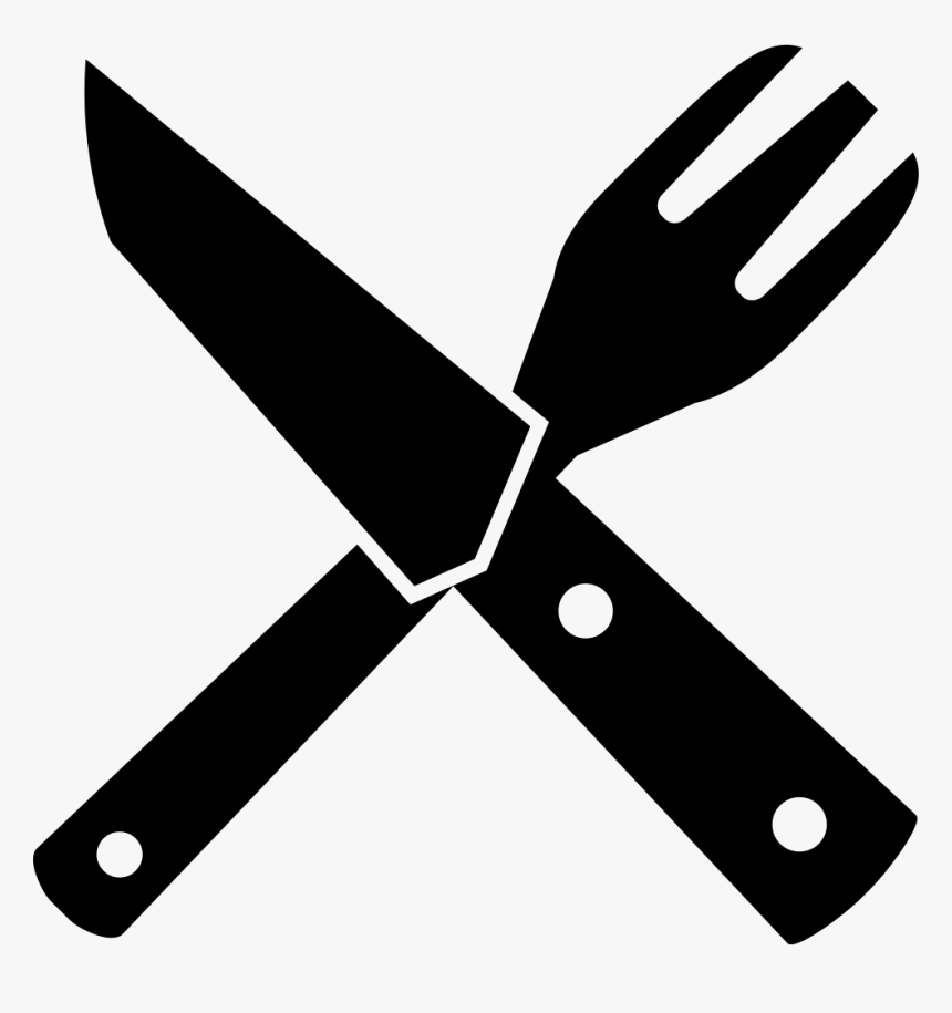 Transparent Silverware Clipart - Fork And Knife Cross, HD Png Download, Free Download