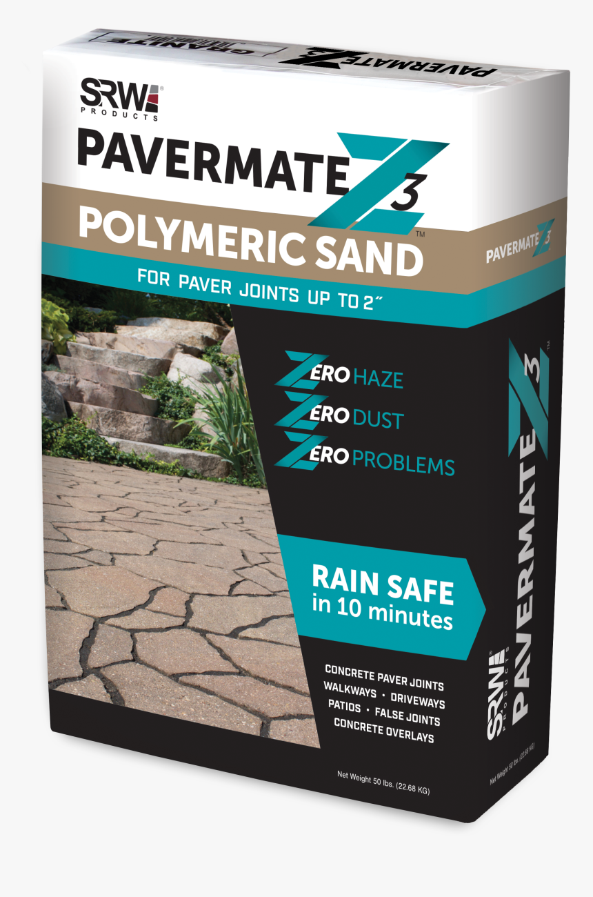 Srw Products Polymeric Sand Pavermate Z3 Black 50lb, HD Png Download, Free Download