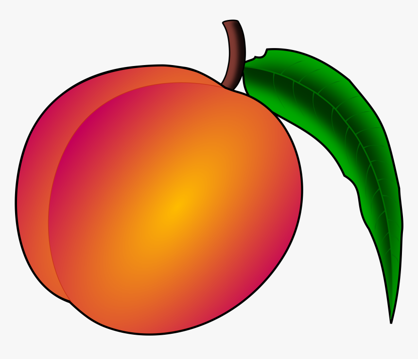 Peach, Fruit, Nectarine, Plant, Nature, Healthy, Sweet - Peach Clipart, HD Png Download, Free Download