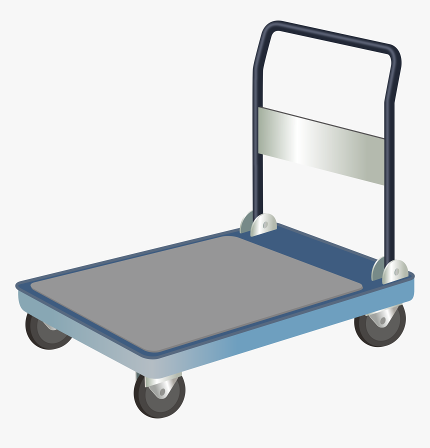 Hand Truck Clip Arts - Dolly Cart Clipart, HD Png Download, Free Download