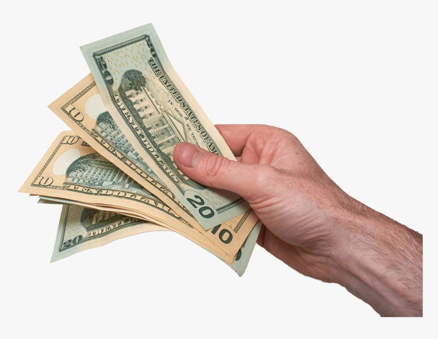 Hand With Money Png - Laptop Sell, Transparent Png, Free Download