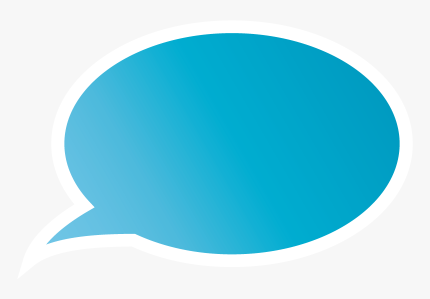 Text Bubble Png Blue Icon - Mousepad, Transparent Png, Free Download