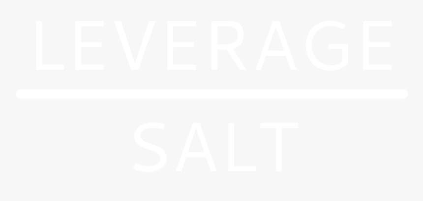 Leverage Line Salt On Black 5000 - Johns Hopkins White Logo, HD Png Download, Free Download