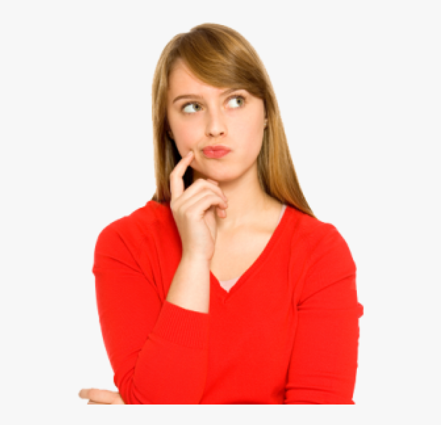 Thinking Woman Png Free Download - Women Thinking Png, Transparent Png, Free Download