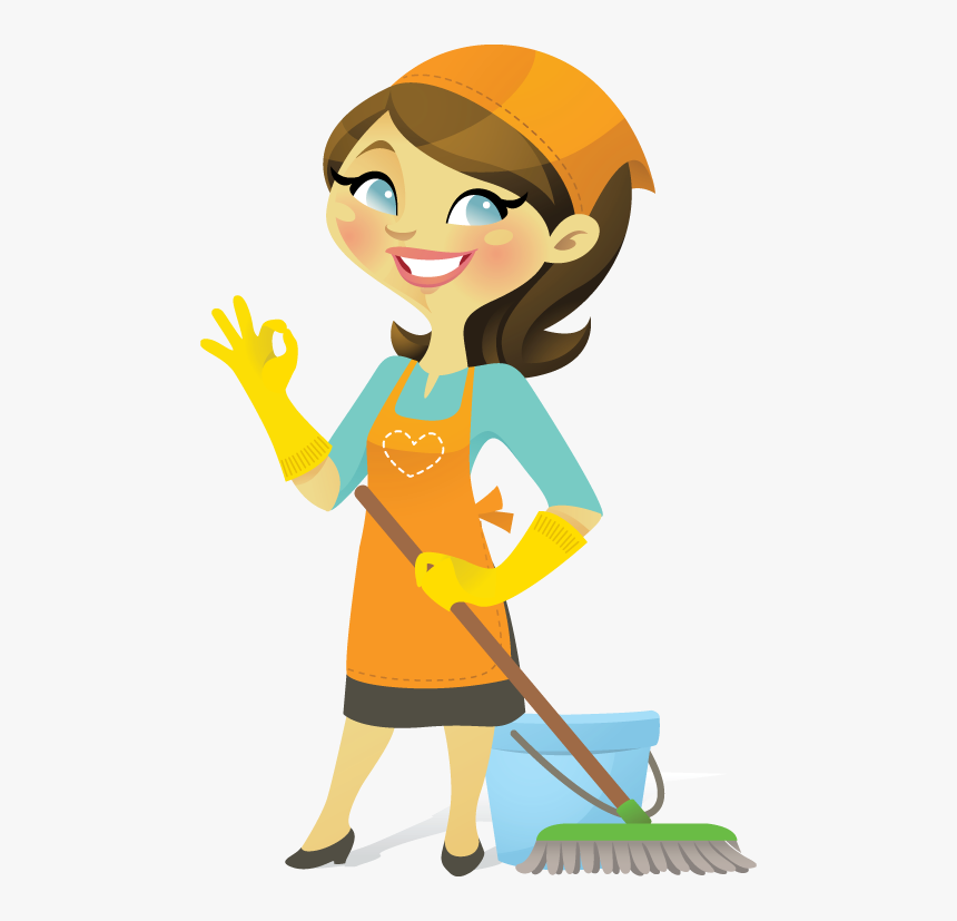 Lady Png Clip Art - Cleaning Lady Clipart, Transparent Png, Free Download