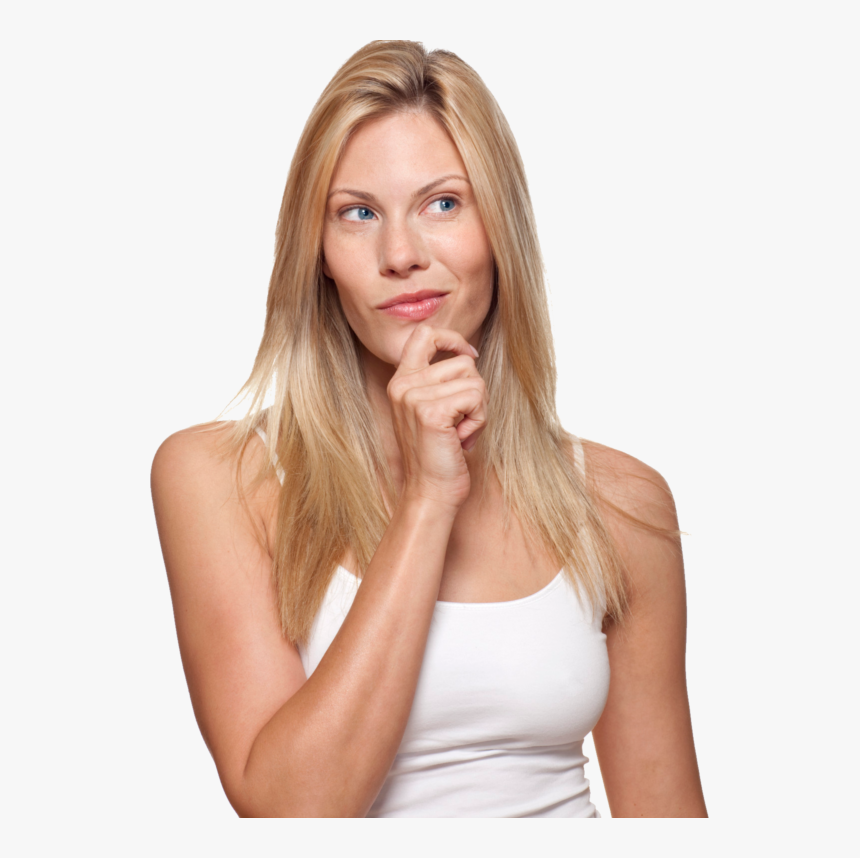 Thinking Woman Png Free Download - Thinking Woman Png, Transparent Png, Free Download