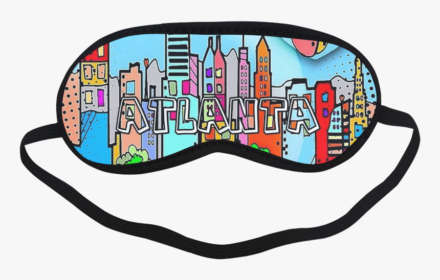 Atlanta By Nico Bielow Sleeping Mask - Sleeping Mask Cartoon Transparent, HD Png Download, Free Download