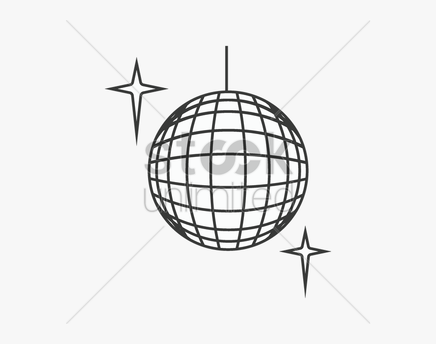 Transparent Discoball Png - Easy Disco Ball Drawing, Png Download, Free Download