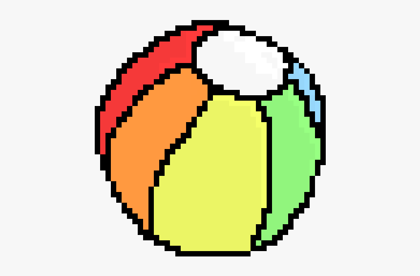 Beach Ball Pixel Art, HD Png Download, Free Download