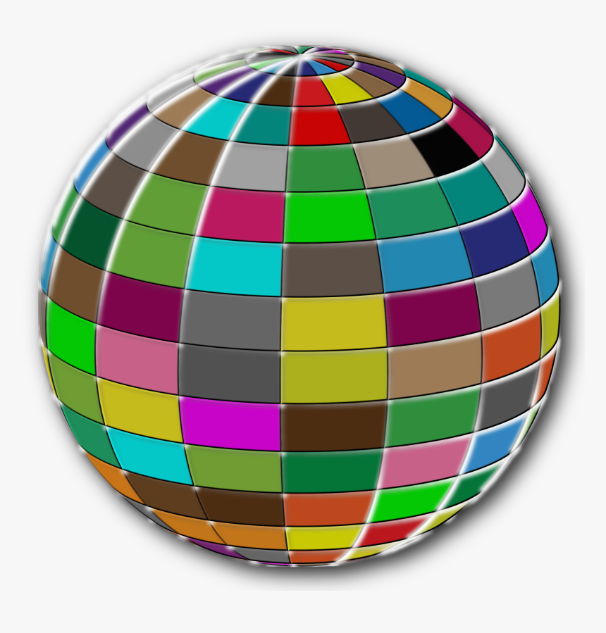 Geometric Beach Ball Bloom Clip Arts - Circle, HD Png Download, Free Download