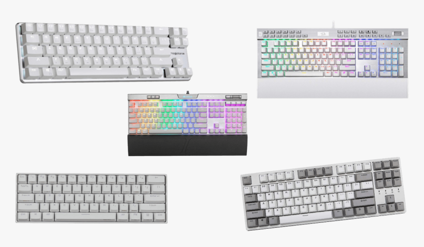 Best White Mechanical Keyboard - Computer Keyboard, HD Png Download, Free Download