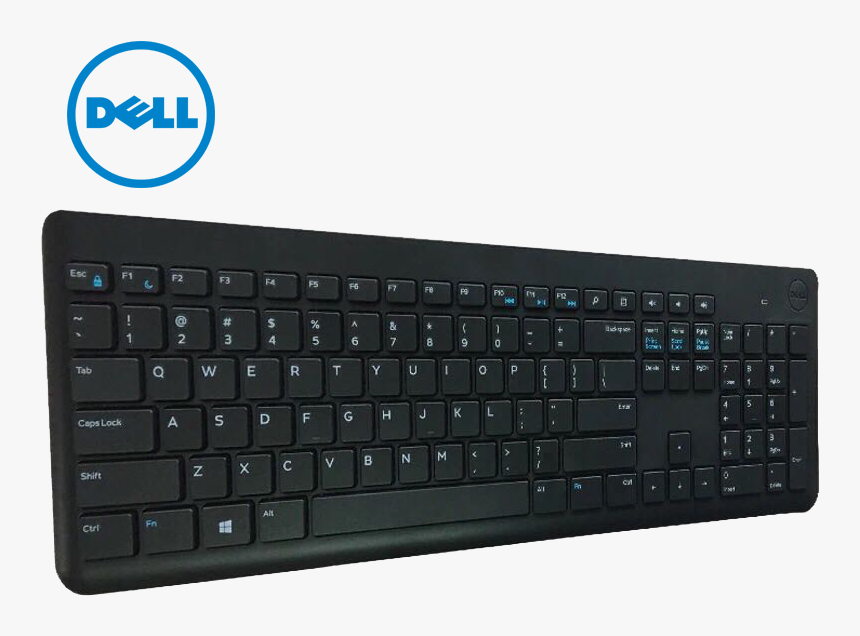 Dell Dell Wireless Keyboard And Mouse Set Km117 Wireless - Dell Wireless Keyboard And Mouse Png, Transparent Png, Free Download