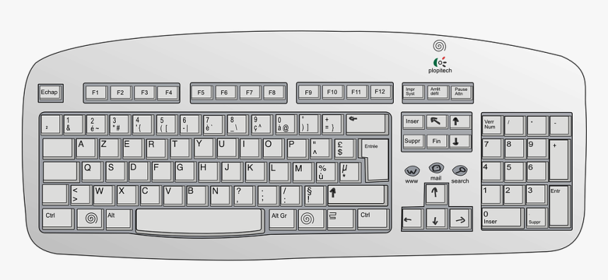 Vector Graphic Keyboard Electronics Input - Keyboard Clipart, HD Png Download, Free Download