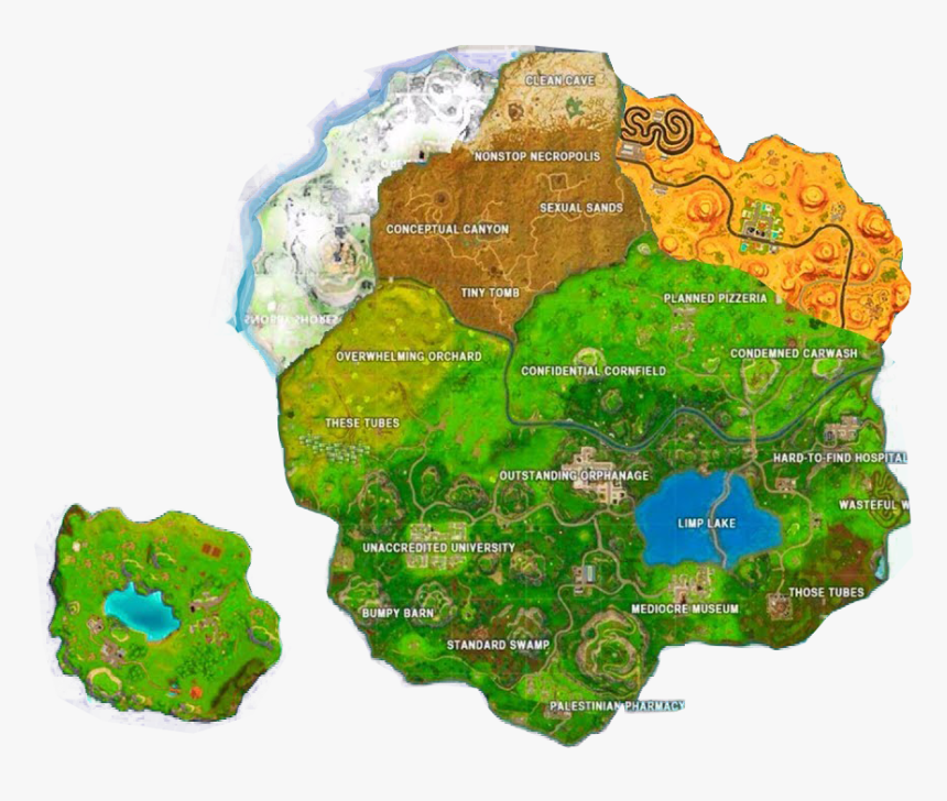 Fortnite New Season Map, HD Png Download, Free Download