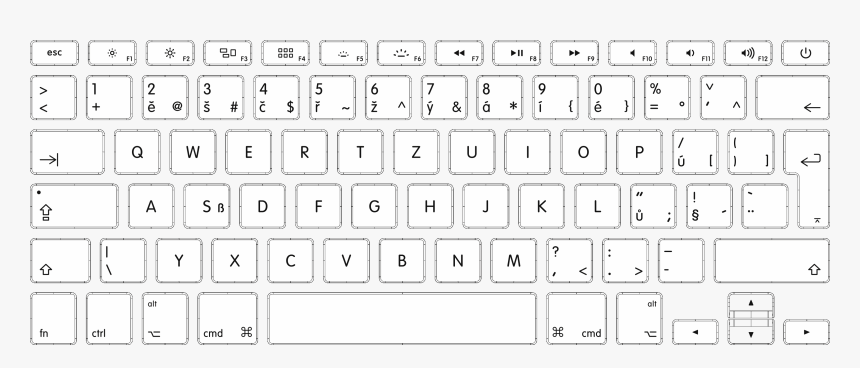 Macos Us Keyboard Layout, HD Png Download, Free Download