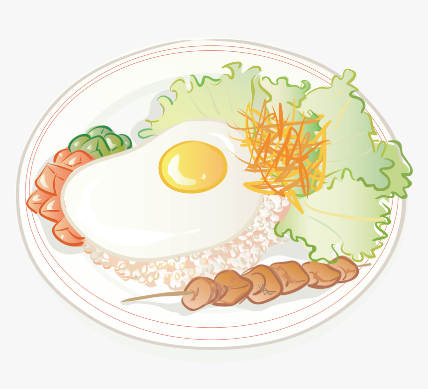 Rice Transparent Plate Png - Rice In A Plate Cartoon, Png Download, Free Download