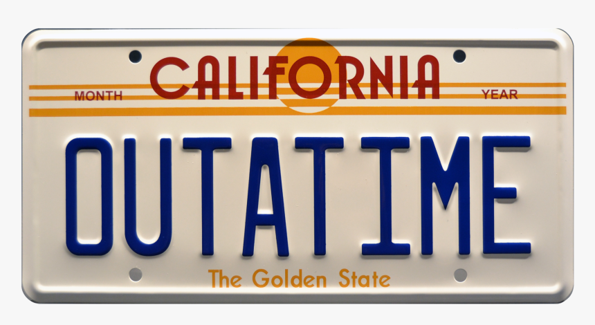 Back To The Future License Plate, HD Png Download, Free Download