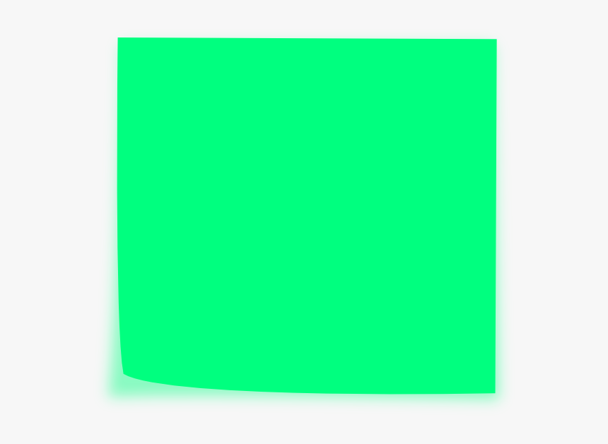 Postit Note Png - Green Sticky Note Png, Transparent Png, Free Download