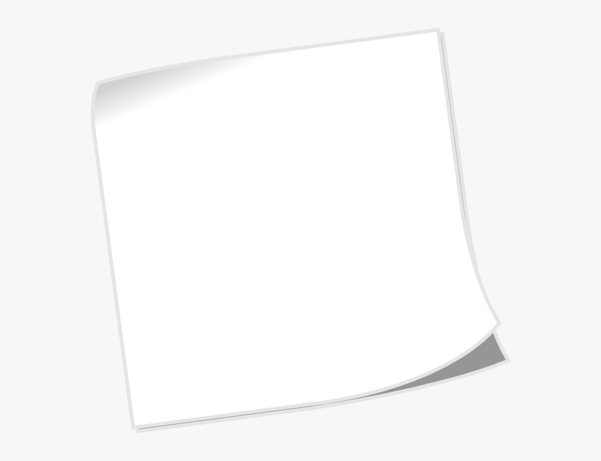 White Sticky Note Png, Transparent Png, Free Download