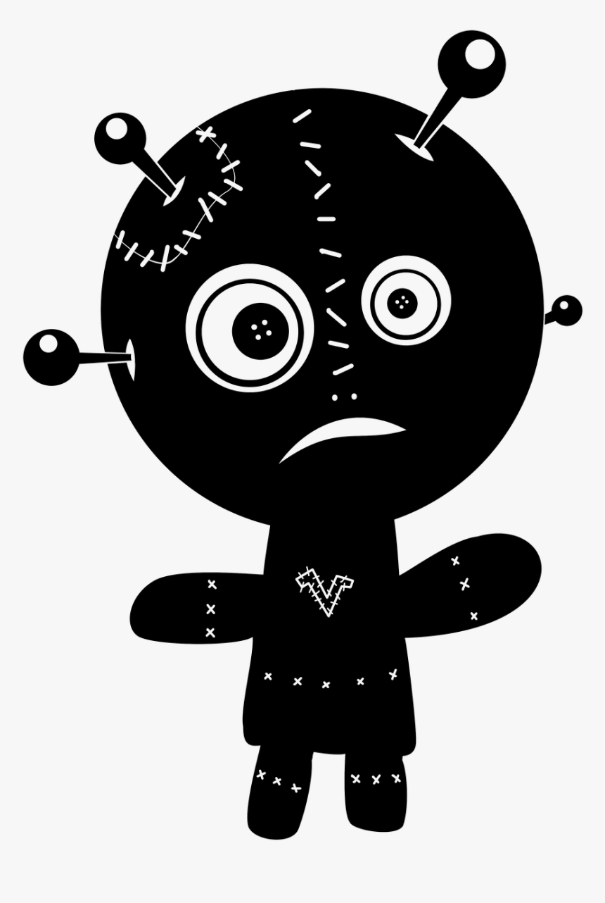 Black Cartoon Voodoo Doll, HD Png Download, Free Download