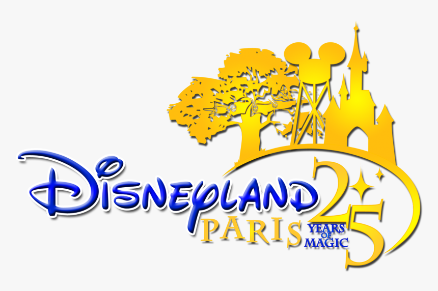 Disneyland Paris 25 Years Magic Png Logo - Disneyland Paris 25th Anniversary Logo, Transparent Png, Free Download