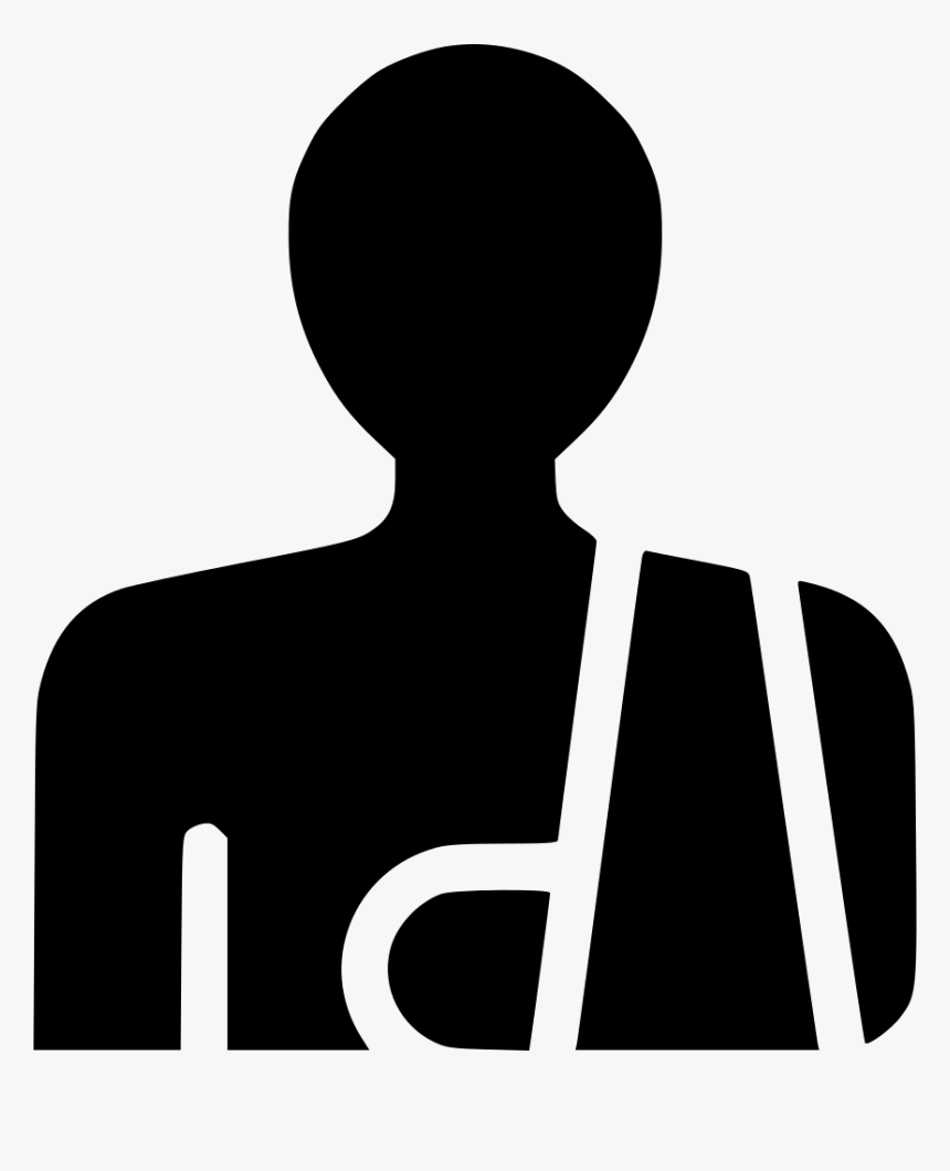 Arm Sling Injury Patient Trauma Bandage - Trauma Icon Png, Transparent Png, Free Download