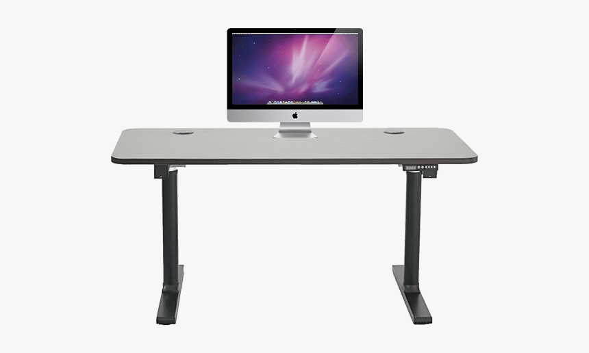 Electric Desk - Computer Table With Computer Png, Transparent Png, Free Download