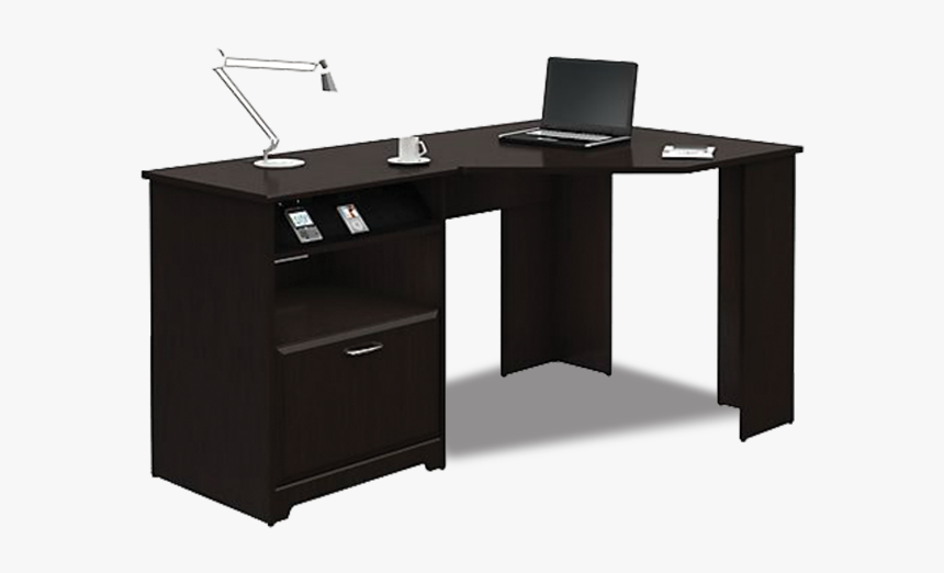 Office Desk Png - Corner Office Desk Black, Transparent Png, Free Download