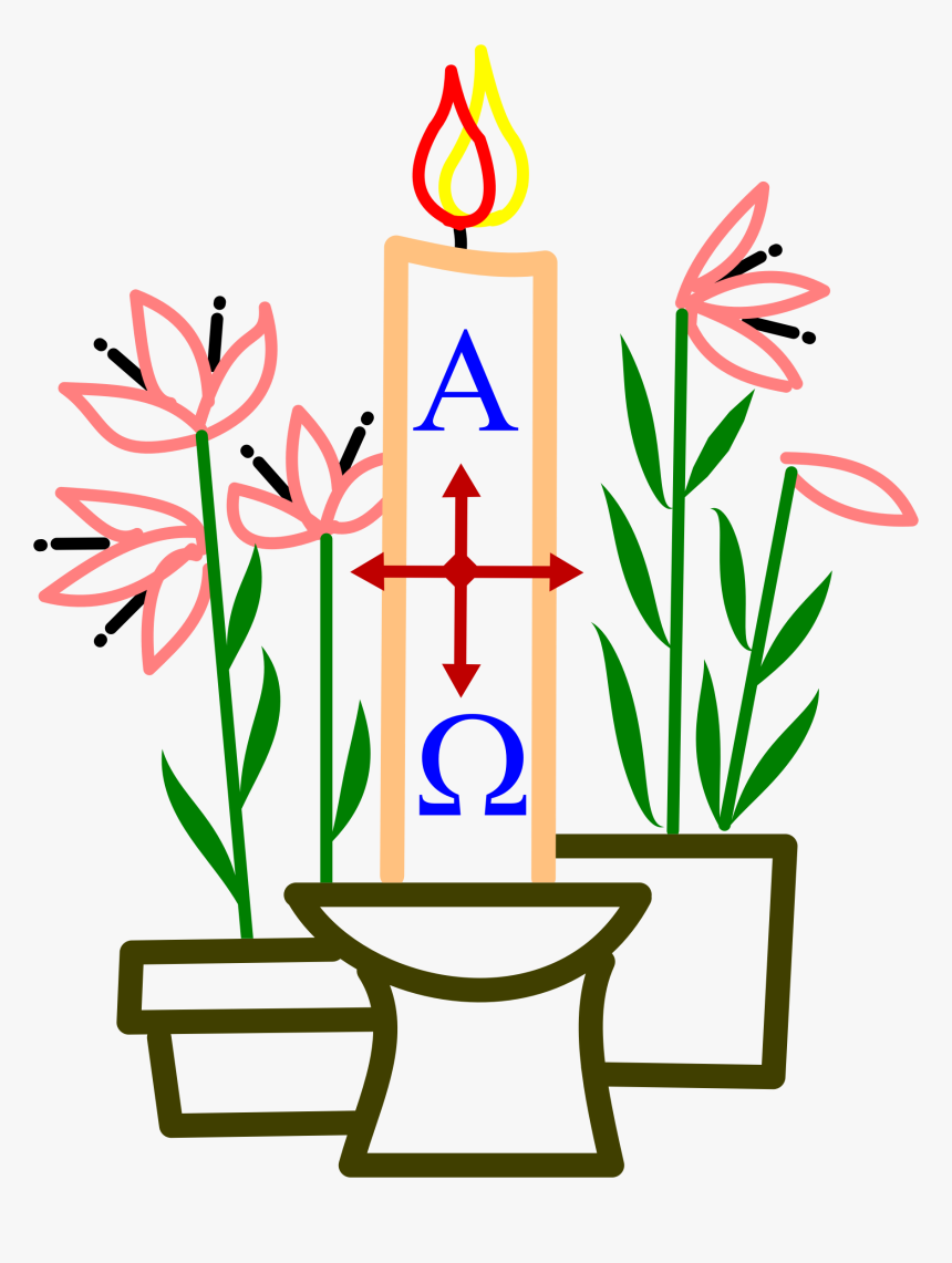 Easter Clip Arts - Paschal Candle Clip Art, HD Png Download, Free Download