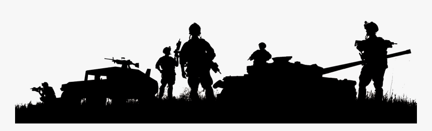 Soldier Military Army Silhouette Veteran - Soldiers Silhouette Png, Transparent Png, Free Download
