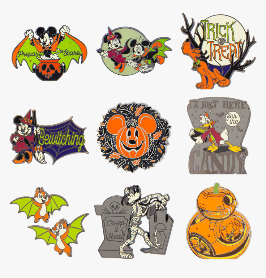 Disney Halloween Free Png Image - Disneyland Halloween Pins 2018, Transparent Png, Free Download