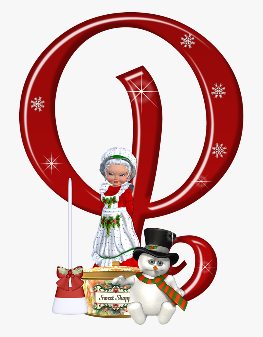 Ꭿϧc ‿✿⁀ Christmas Alphabet, Christmas Items, Mistletoe, - Cartoon, HD Png Download, Free Download