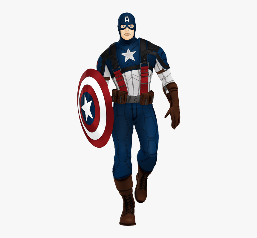 America Silhouette America - Captain America Clipart, HD Png Download, Free Download