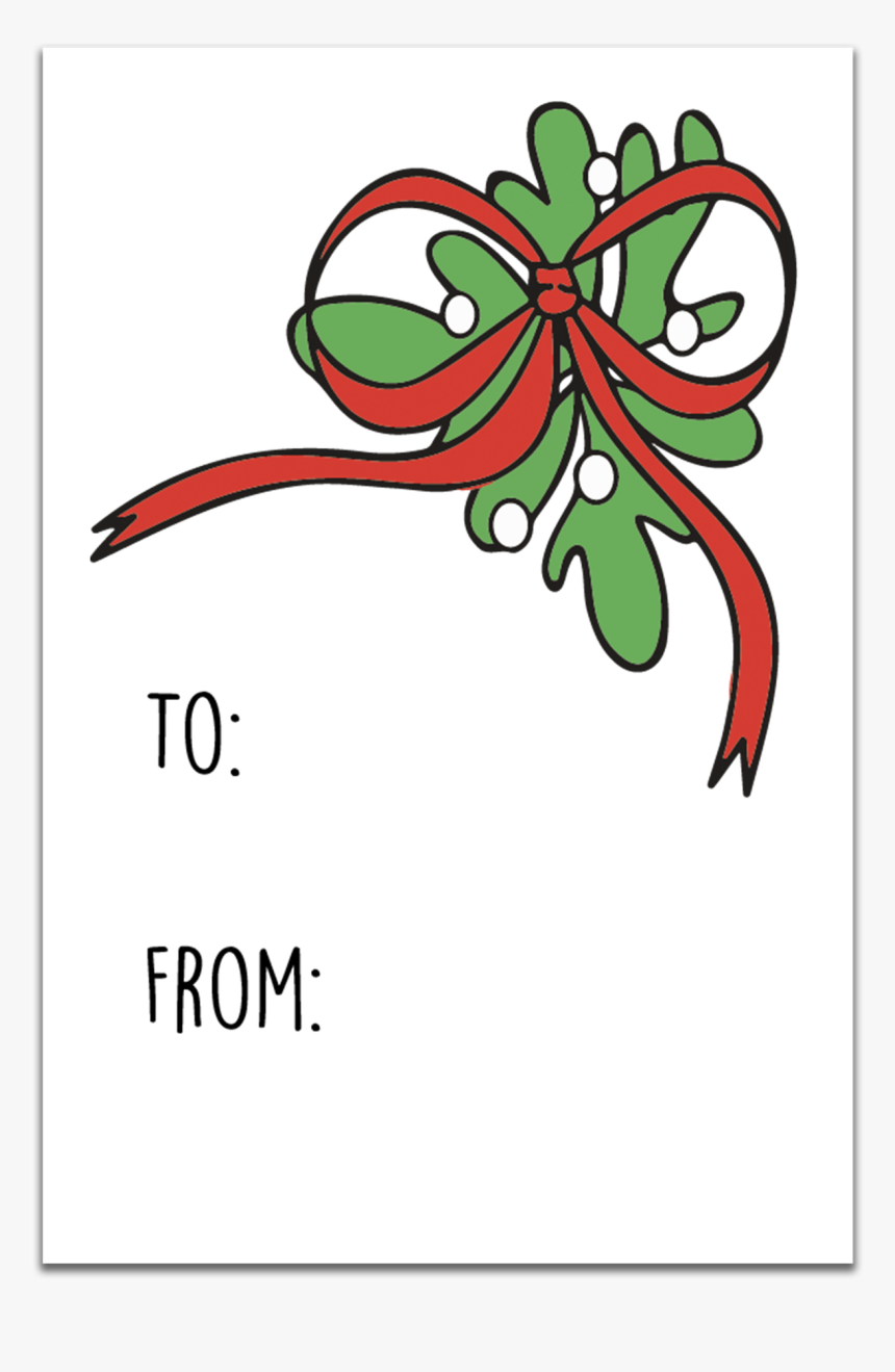 Mistletoe Gift Tag, HD Png Download, Free Download