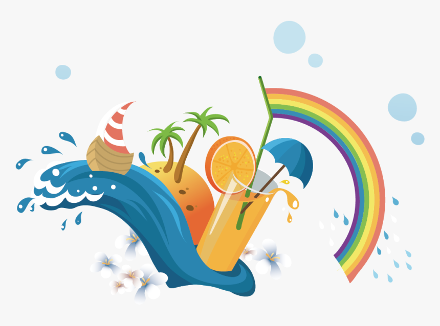 Creative Summer Vacation Drawing, HD Png Download, Free Download