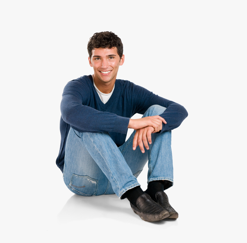 Person Sitting On Floor Png Clip Art Free Library - Man Sitting On Floor Png, Transparent Png, Free Download