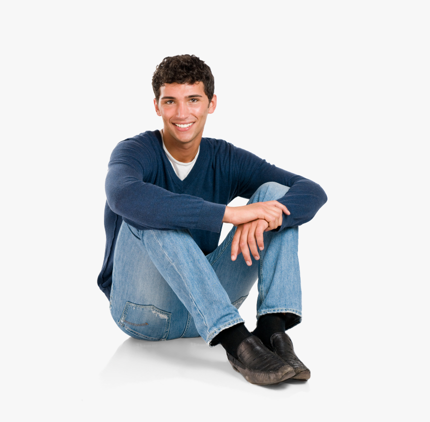 man sitting on ground