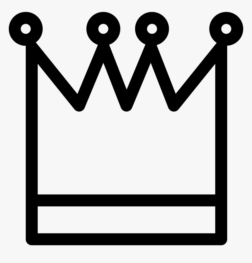 Crown Icon Free Download Png Letter Crown Label Onlinewebfonts - Coronas Blanco Y Negro Png, Transparent Png, Free Download