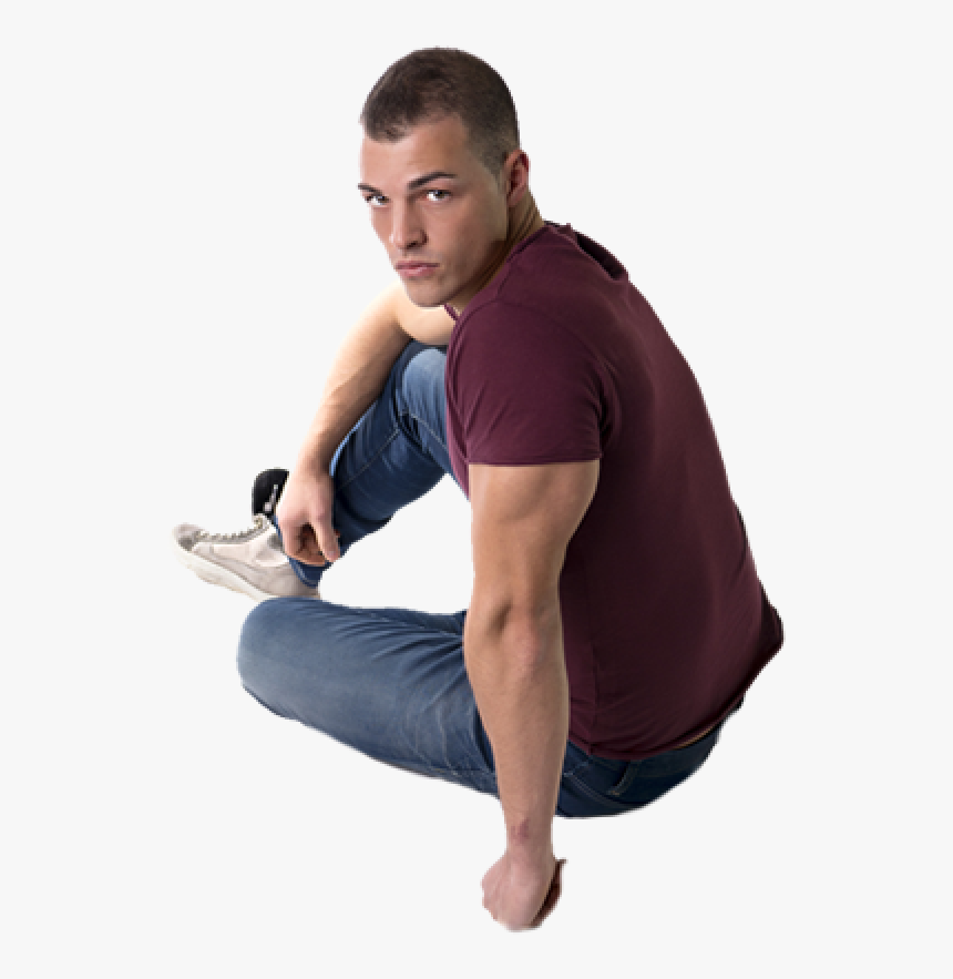 man sitting on ground