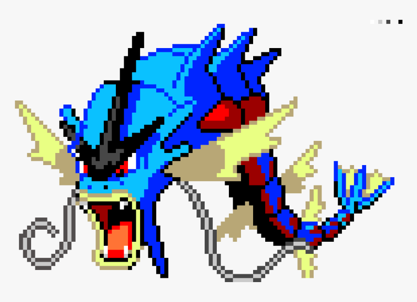 Gyarados Pixel Art Png, Transparent Png, Free Download