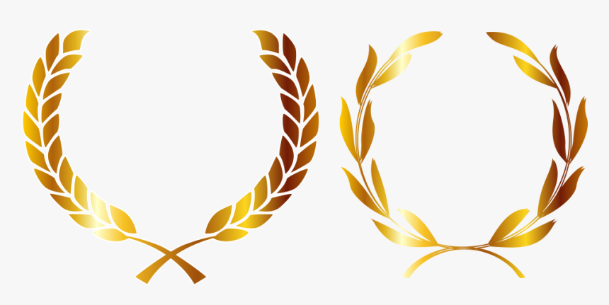 Medalla De Oro Corona La Corona De Laurel - Gold Laurel Wreath Png, Transparent Png, Free Download