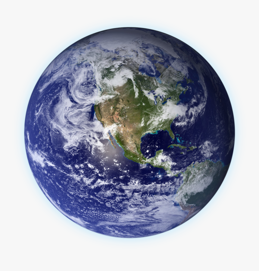 Earth - World On White Background, HD Png Download, Free Download