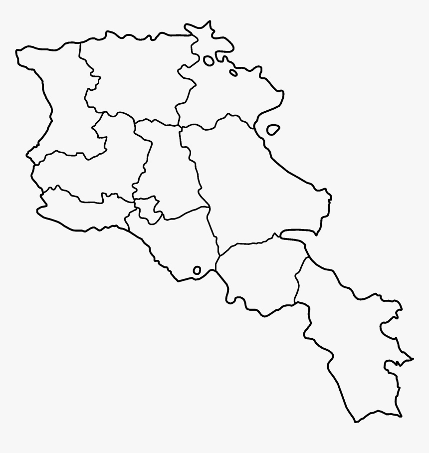 Armenia Provinces Blank - Armenia Map Png, Transparent Png, Free Download